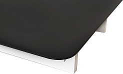 Corozo Столешница Алабама 100 М стекло черная – фотография-6